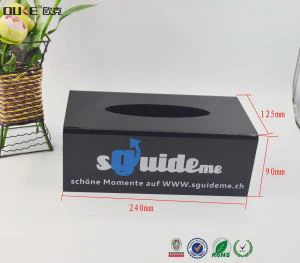 Decorativo ar rectángulo xí nzi tapa ar caja ar acrílico ar tejido