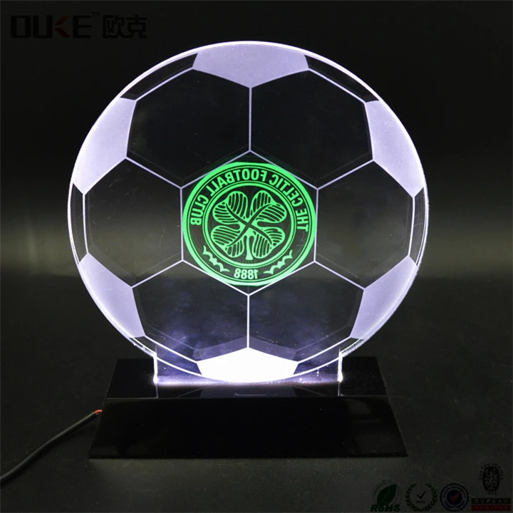 China Clear 3D Visual Acrylic LED Night Light-Acrylic LED Light Lamp Display