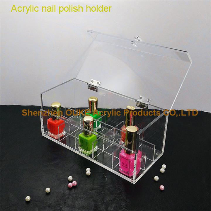 Acrylic nail polish holder