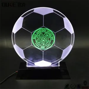 An tSín Clear 3D Visual Aicrileach LED Oíche Solas-Aicrileach LED Solas Lampa Taispeáin