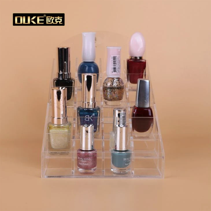 Clear Acrylic Nail Polish Display Stand