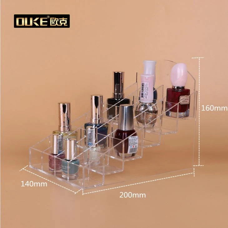 Clear Acrylic Nail Polish Display Stand