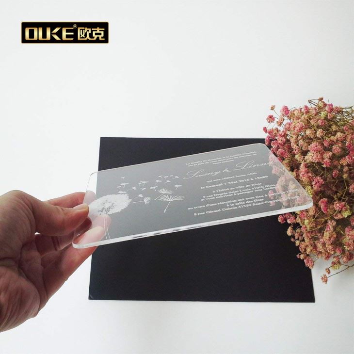 Clear Wedding Invitations With Printed