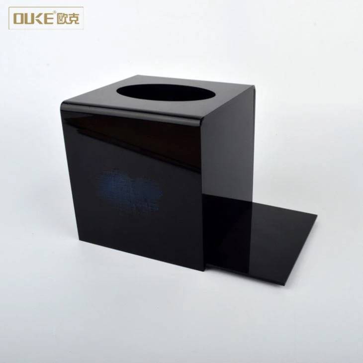 Hotel Printed Logo Napkin Acrylic Tissue Box