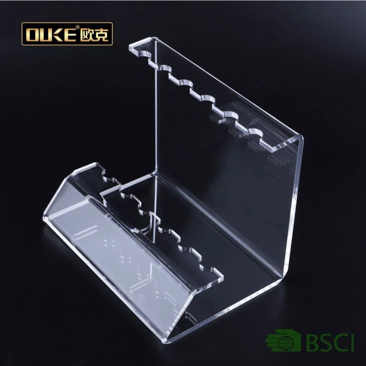 Clear Acrylic Makeup Brushes Display Stand