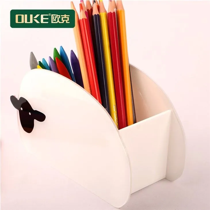 Office Desktop White Acrylic Display Holder